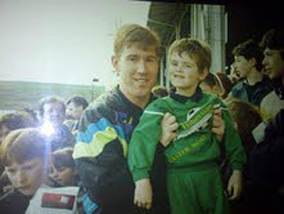 Andy Murray meets Hibs Keith wright